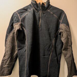 KÜHL Kid's Revel 1/4 Zip Fleece Pullover (3507) Large 14–16 Black FA16 Used